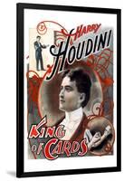 Harry Houdini: King of Cards-null-Framed Art Print