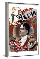 Harry Houdini: King of Cards-null-Framed Art Print