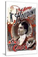 Harry Houdini: King of Cards-null-Stretched Canvas