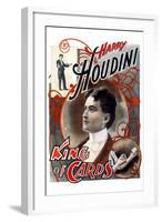 Harry Houdini: King of Cards-null-Framed Art Print