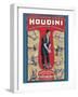 Harry Houdini - The World’s Handcuff King & Prison Breaker, Vintage Magic Poster, 1905-Pacifica Island Art-Framed Art Print