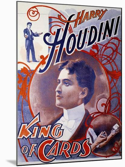 Harry Houdini, UK-null-Mounted Giclee Print