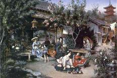 Yoshiwara, Japanese Leisure Area, 1887-Harry Humphrey Moore-Framed Giclee Print