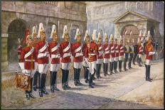 Detachment of Gordon Highlanders Dip the Colours to Passing Royalty Near Buckingham Palace-Harry Payne-Art Print