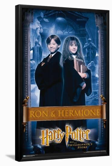 Harry Potter and the Philosopher's Stone - Ron & Hermione-Trends International-Framed Poster