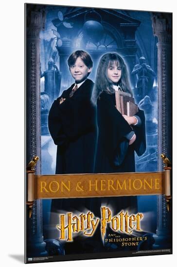 Harry Potter and the Philosopher's Stone - Ron & Hermione-Trends International-Mounted Poster