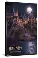Harry Potter And The Sorcerer'S Stone - Hogwarts At Night-Trends International-Stretched Canvas