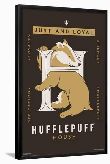 Harry Potter: Darker Arts - Hufflepuff House-Trends International-Framed Poster