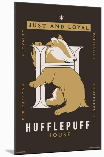 Harry Potter: Darker Arts - Hufflepuff House-Trends International-Mounted Poster