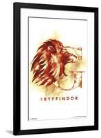 HARRY POTTER - GRYFFINDOR ILLUSTRATED-null-Framed Poster