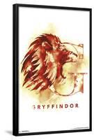 HARRY POTTER - GRYFFINDOR ILLUSTRATED-null-Framed Poster