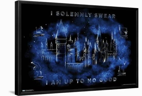 Harry Potter - Hogwarts Castle Magic-Trends International-Framed Poster