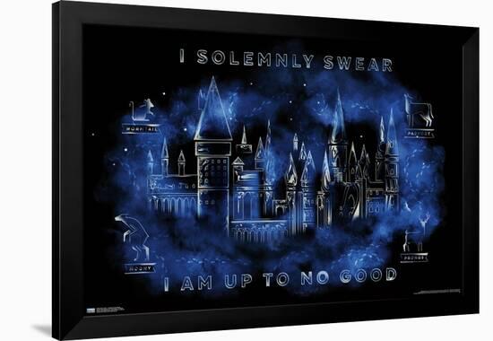 Harry Potter - Hogwarts Castle Magic-Trends International-Framed Poster