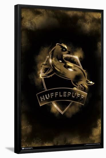 Harry Potter - Hufflepuff Crest Magic-Trends International-Framed Poster