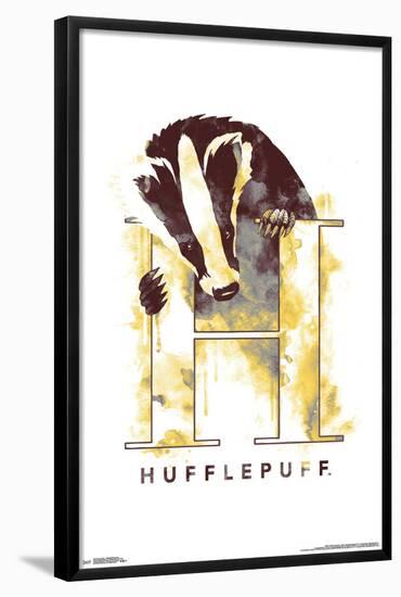 HARRY POTTER - HUFFLEPUFF ILLUSTRATED-null-Framed Poster