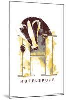 HARRY POTTER - HUFFLEPUFF ILLUSTRATED-null-Mounted Poster