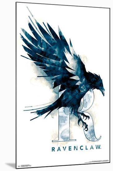 HARRY POTTER - RAVENCLAW ILLUSTRATED-null-Mounted Poster