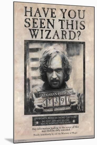 HARRY POTTER - WANTED SIRIUS BLACK-null-Mounted Standard Poster