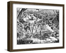 Harry Power, Australian Bushranger Is Captured-null-Framed Art Print