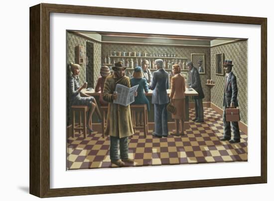 Harry's Bar-PJ Crook-Framed Giclee Print