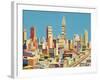 Harry's New York Collage-Andy Burgess-Framed Giclee Print