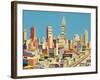 Harry's New York Collage-Andy Burgess-Framed Giclee Print