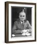 Harry S. Truman Sitting at Desk-Marie Hansen-Framed Premium Photographic Print