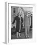 Harry S. Truman Standing Outside White House with Singer Kate Smith-George Skadding-Framed Photographic Print