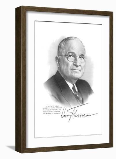 Harry S Truman-null-Framed Art Print