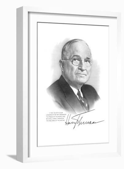 Harry S Truman-null-Framed Art Print