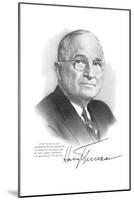 Harry S Truman-null-Mounted Art Print