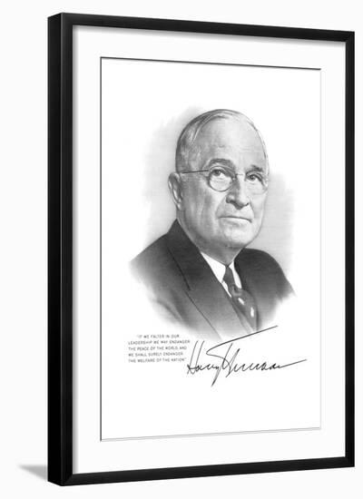 Harry S Truman-null-Framed Art Print