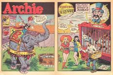 Archie Comics Retro: Archie Comic Panel With Love Veronica Lodge (Aged)-Harry Sahle-Stretched Canvas