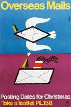 Overseas Mails - Posting Dates for Christmas-Harry Stevens-Art Print