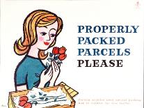 Travel Early, Shop Early and Post by Dec 19 for Parcels and Packets, Dec 21 for Letters and Cards-Harry Stevens-Art Print