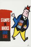 Stamps in Books Save Time-Harry Stevens-Art Print