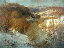A Winter Sunshine, 1903 (Oil on Canvas)-Harry William Adams-Giclee Print