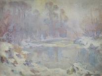 A Winter Sunshine, 1903 (Oil on Canvas)-Harry William Adams-Giclee Print