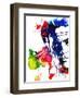 Harry with a Gun Watercolor 2-Lora Feldman-Framed Art Print