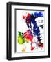 Harry with a Gun Watercolor 2-Lora Feldman-Framed Art Print