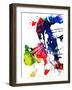 Harry with a Gun Watercolor 2-Lora Feldman-Framed Art Print