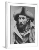 Harry Yount, First Park Ranger of Yellowstone National Park-null-Framed Premium Photographic Print