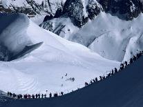 Jagged Peak of Aiguille Du Dru and the Moon, Chamonix, Rhone Alpes, France, Europe-Hart Kim-Photographic Print