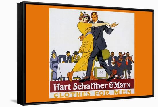 Hart Schaffner & Marx Clothes For Men-Edward Penfield-Framed Stretched Canvas