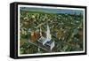 Hartford, Connecticut - Aerial View of the City-Lantern Press-Framed Stretched Canvas