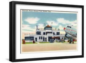 Hartford, Connecticut - Brainard Field Municipal Airport View-Lantern Press-Framed Art Print