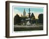 Hartford, Connecticut - Bushnell Park Corning Fountain-Lantern Press-Framed Art Print