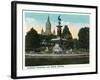 Hartford, Connecticut - Bushnell Park Corning Fountain-Lantern Press-Framed Art Print