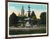 Hartford, Connecticut - Bushnell Park Corning Fountain-Lantern Press-Framed Art Print