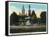 Hartford, Connecticut - Bushnell Park Corning Fountain-Lantern Press-Framed Stretched Canvas